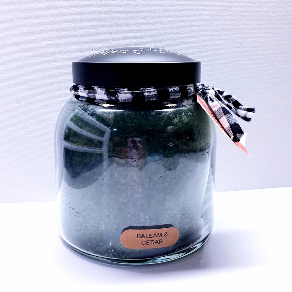 BALSAM & CEDAR -A Cheerful Giver- Papa Jar Scented Candle, 34 oz